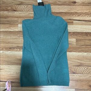 Charter Club Green Cowl Turtleneck Sweater